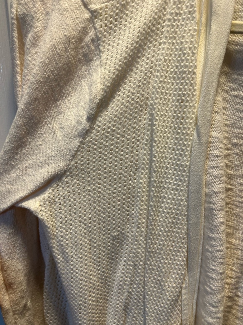 Style & Co. Cream Open-Front Lightweight Cardigan - Picture 3 of 4